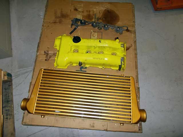 intercooler and valve cover